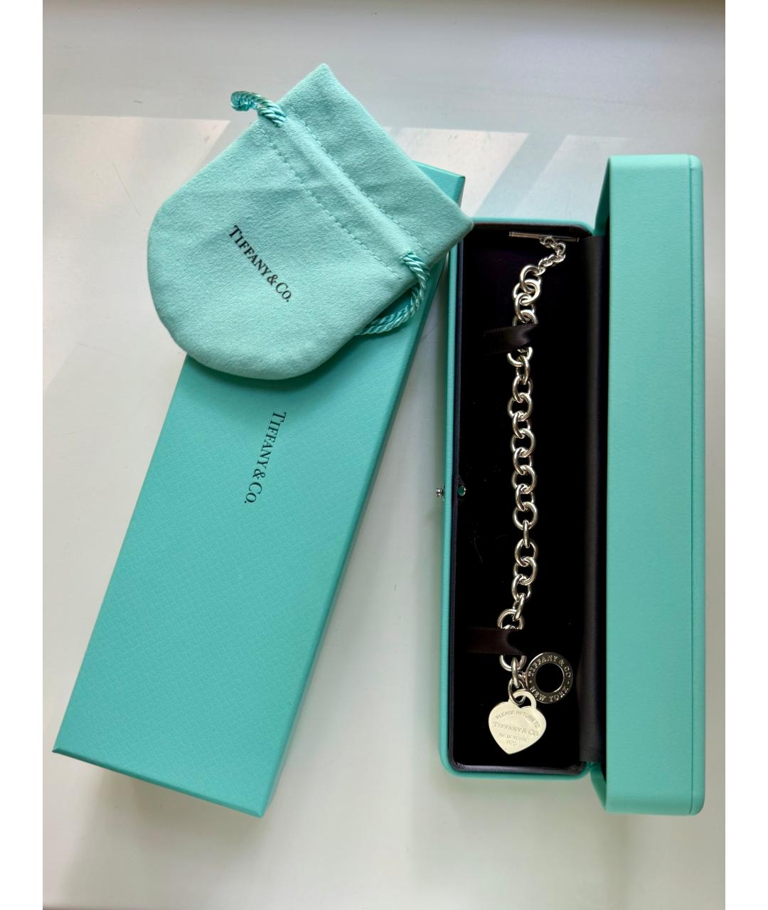 TIFFANY&CO Серебряный серебряный браслет, фото 2