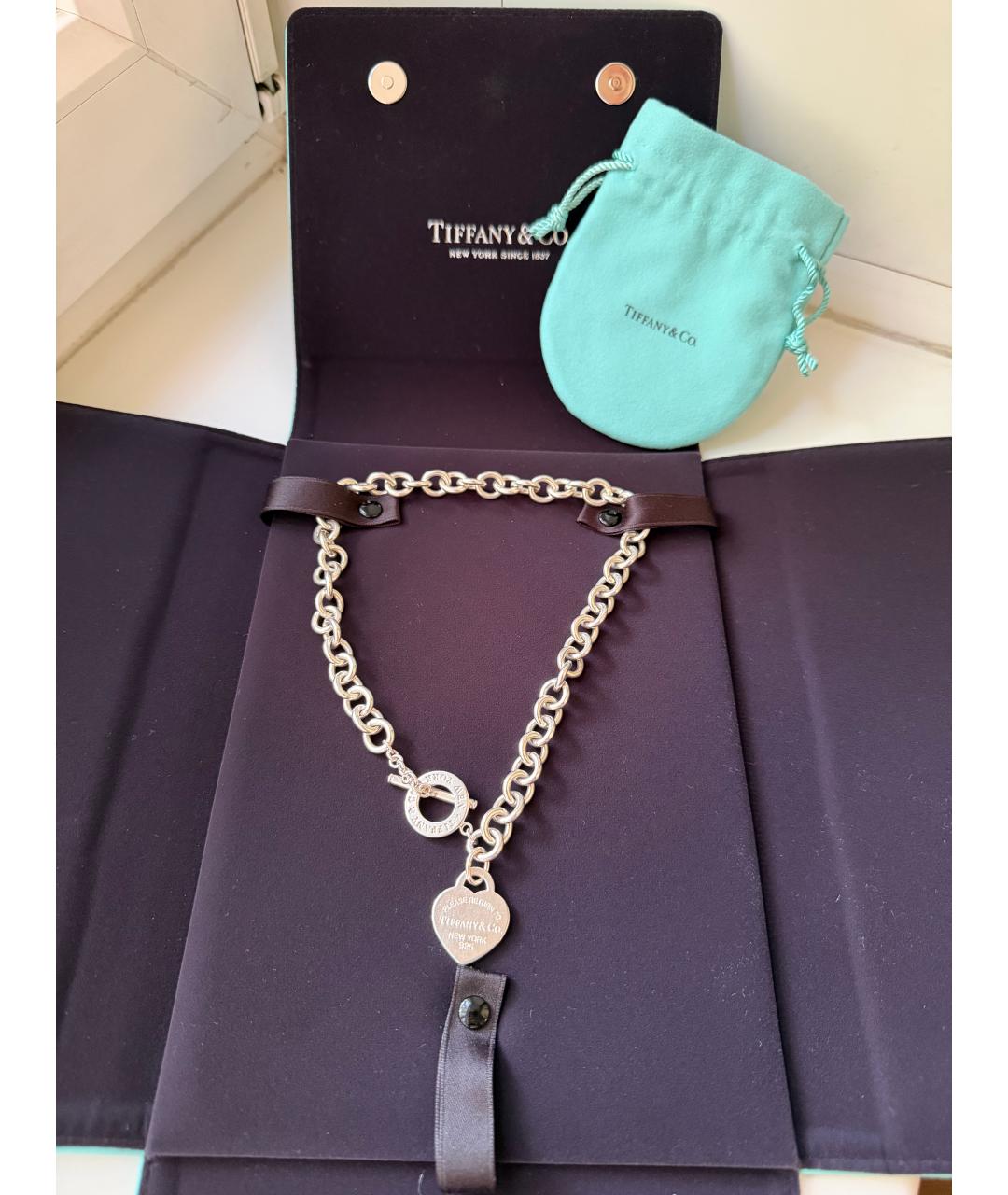 TIFFANY&CO Серебряное серебряное колье, фото 3