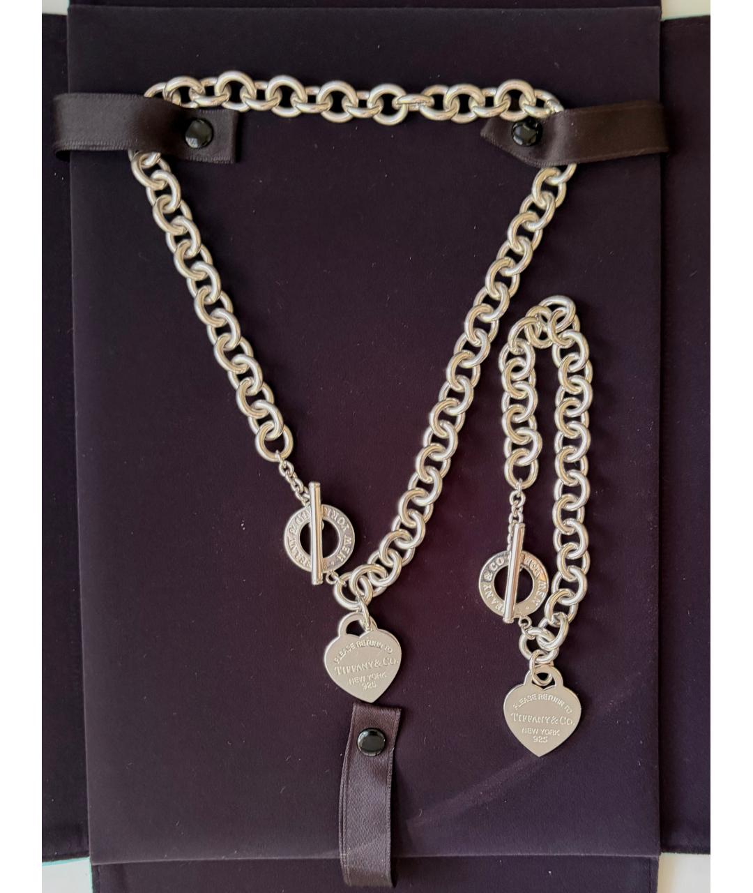 TIFFANY&CO Серебряное серебряное колье, фото 4