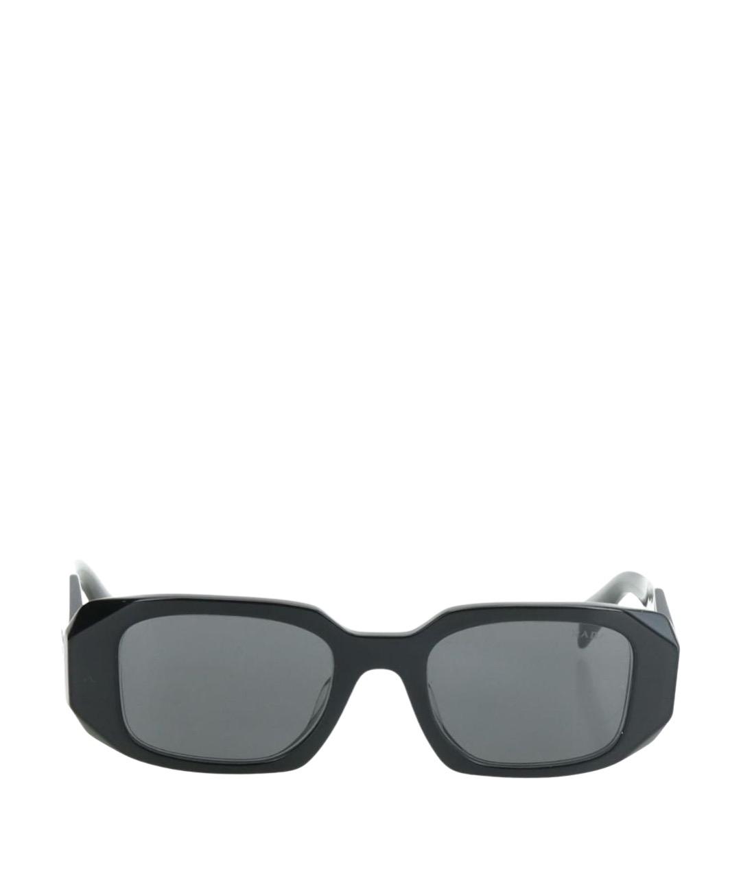 PRADA Черные пластиковые солнцезащитные очки, фото 1