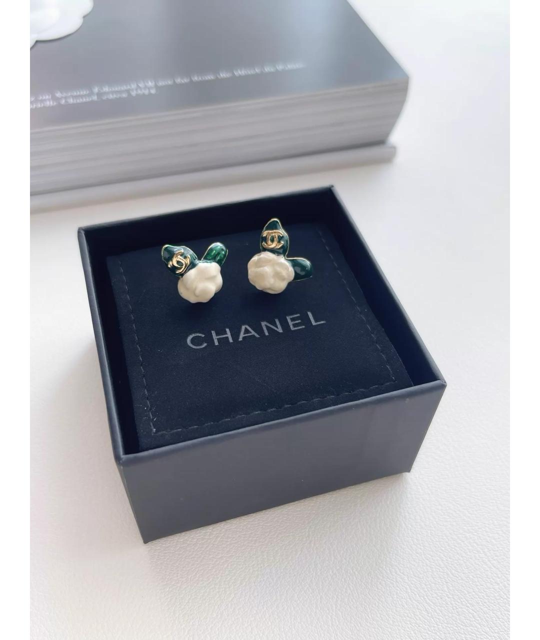CHANEL Золотые серьги, фото 4