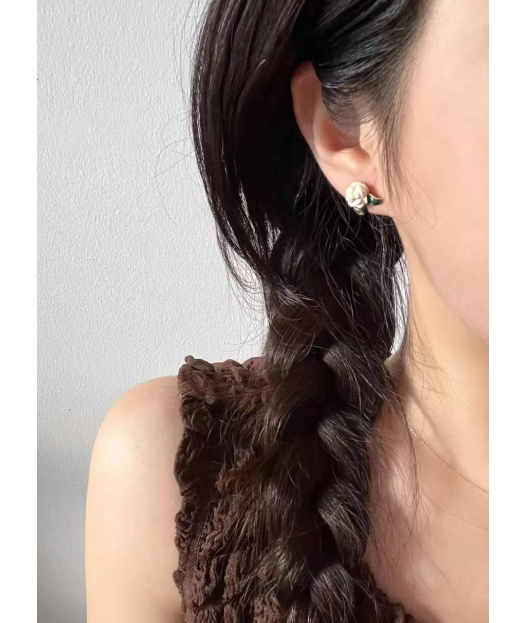 CHANEL Золотые серьги, фото 2
