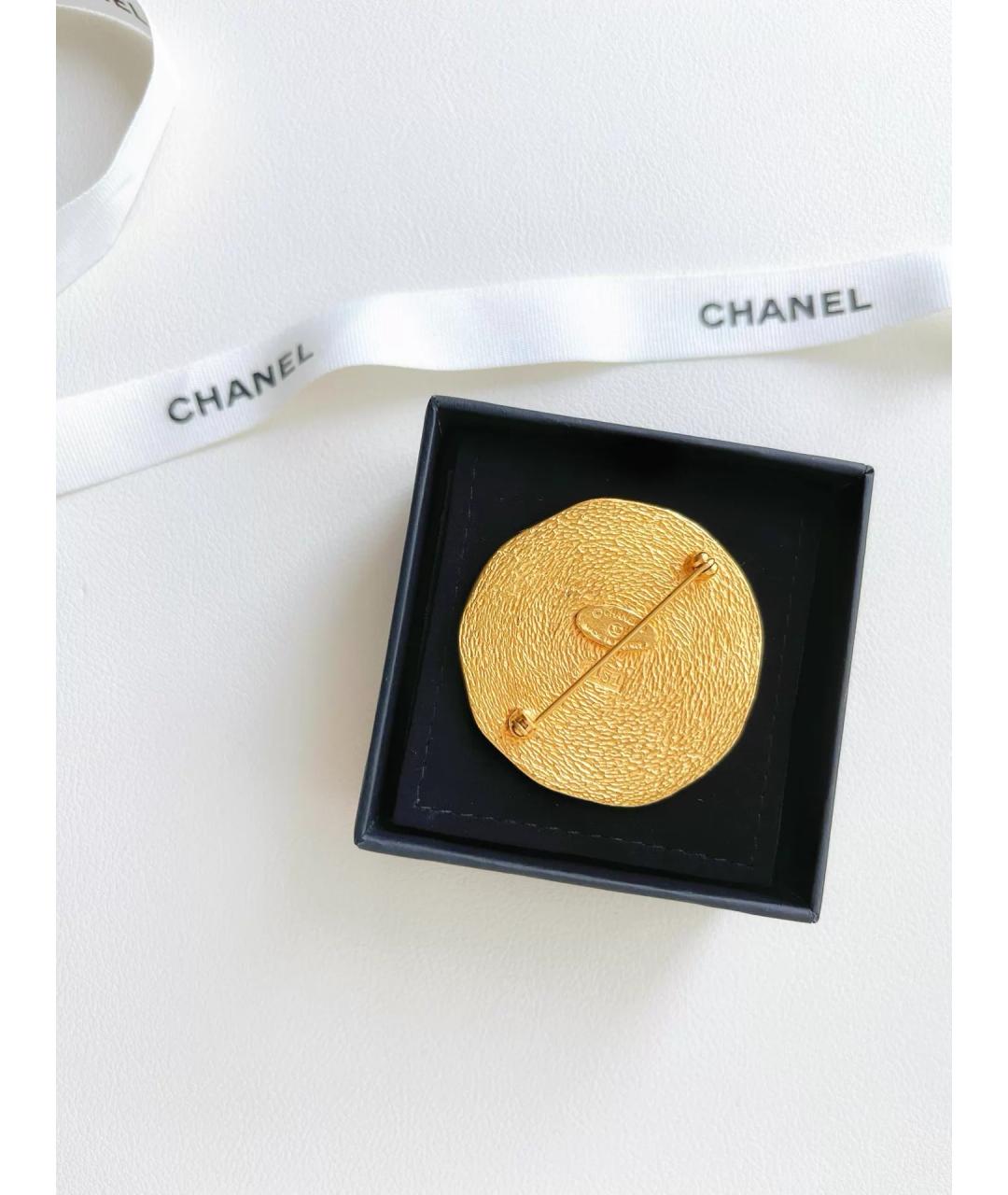 CHANEL Золотая позолоченная булавка / брошь, фото 2