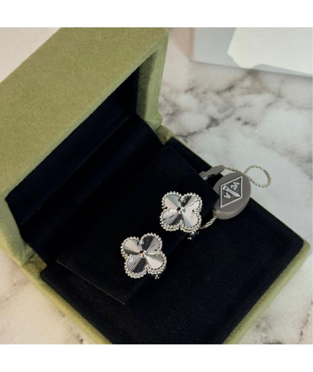 VAN CLEEF & ARPELS Серебряные серьги из белого золота, фото 4