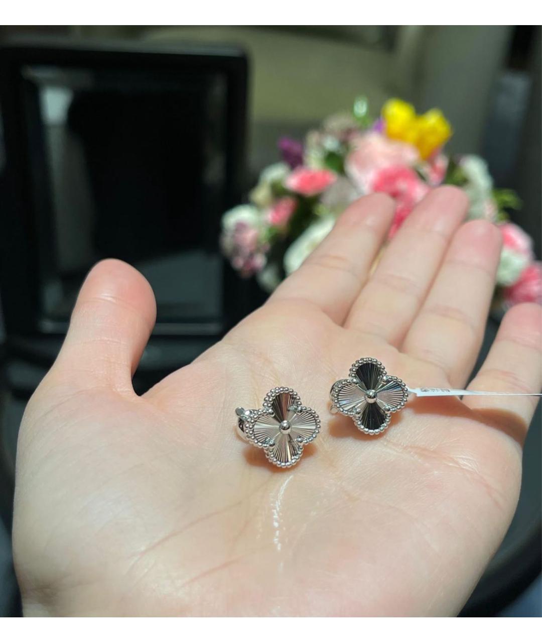 VAN CLEEF & ARPELS Серебряные серьги из белого золота, фото 5