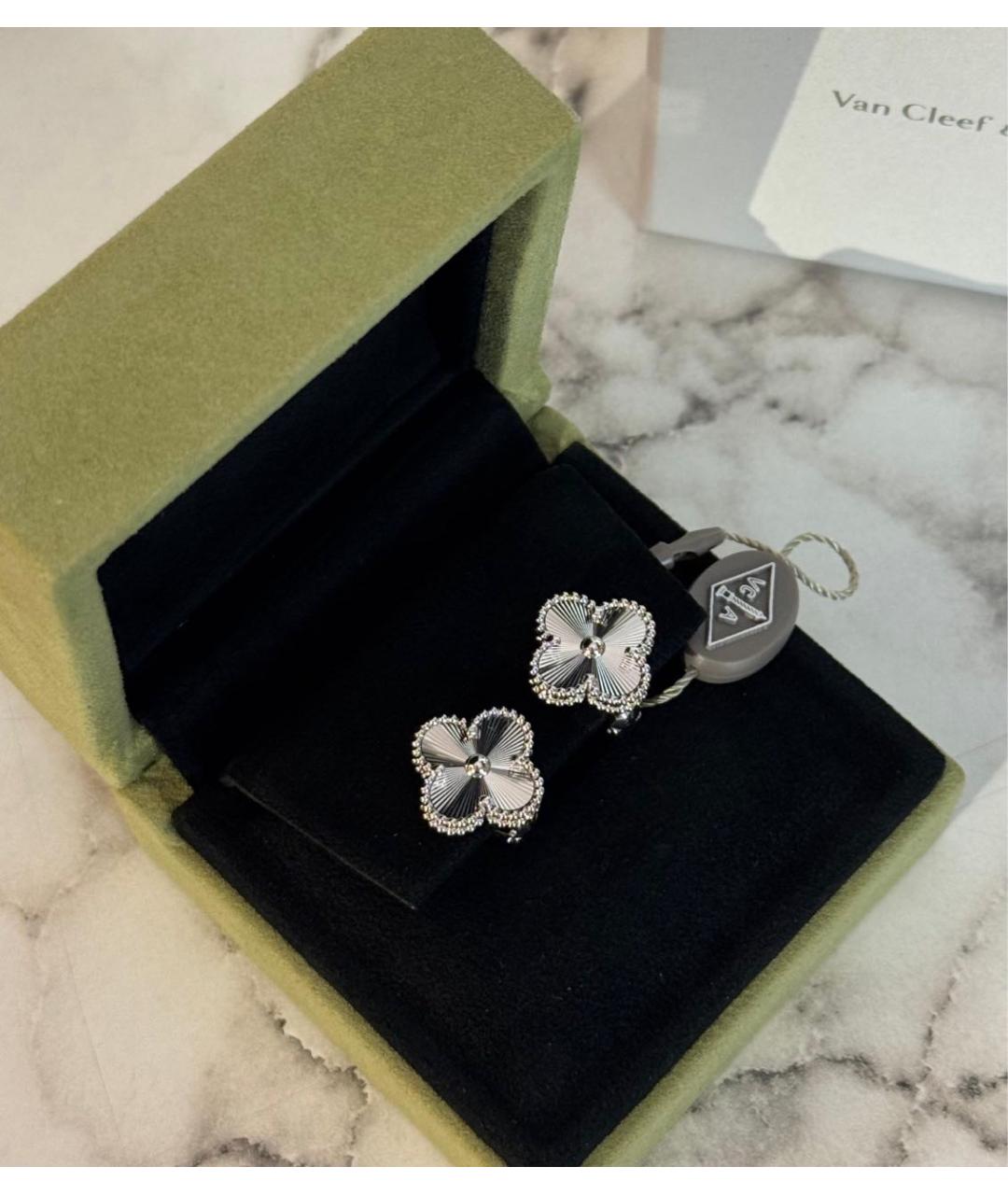 VAN CLEEF & ARPELS Серебряные серьги из белого золота, фото 2