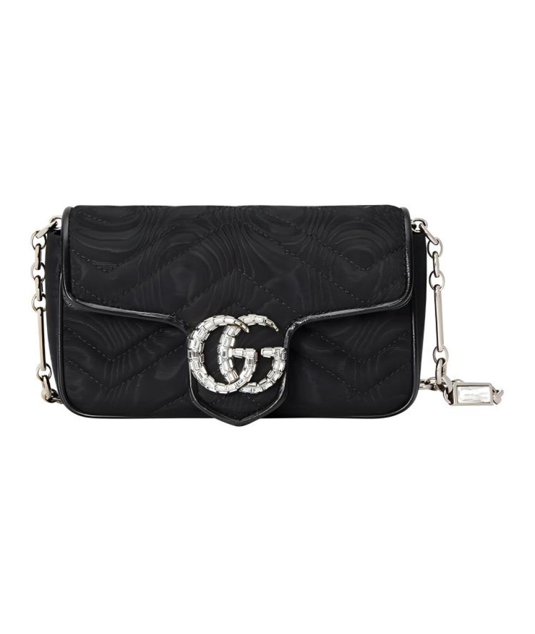 GUCCI Черная кожаная поясная сумка, фото 1