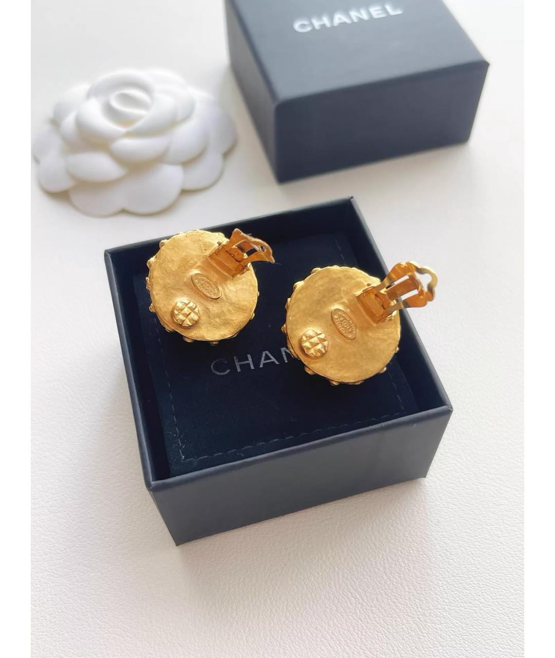 CHANEL Белые серьги, фото 5