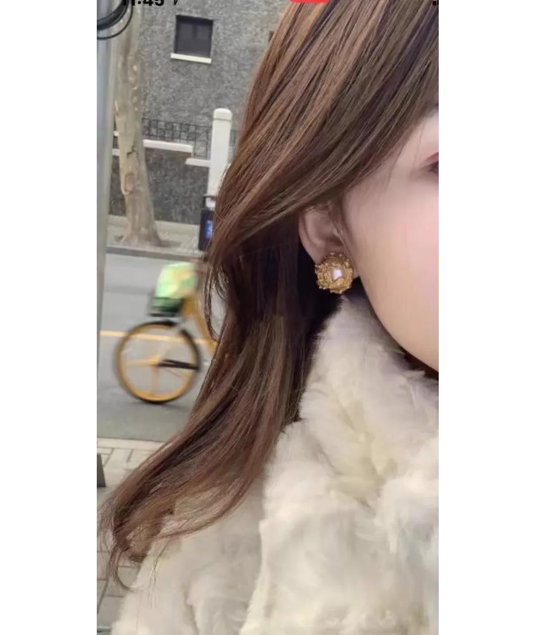 CHANEL Белые серьги, фото 3