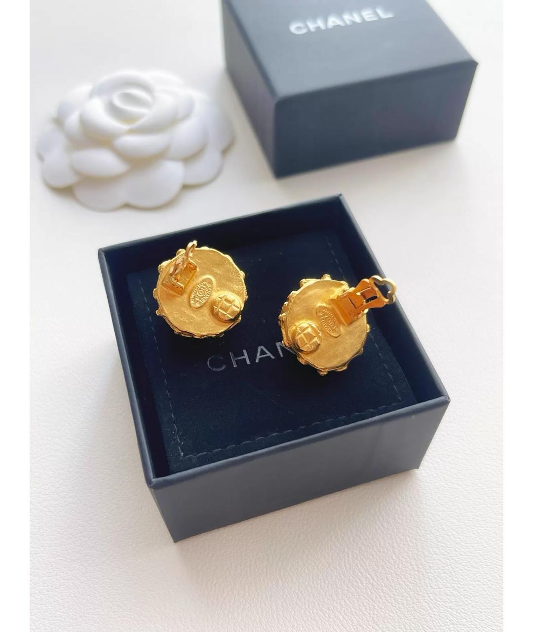 CHANEL Белые серьги, фото 8