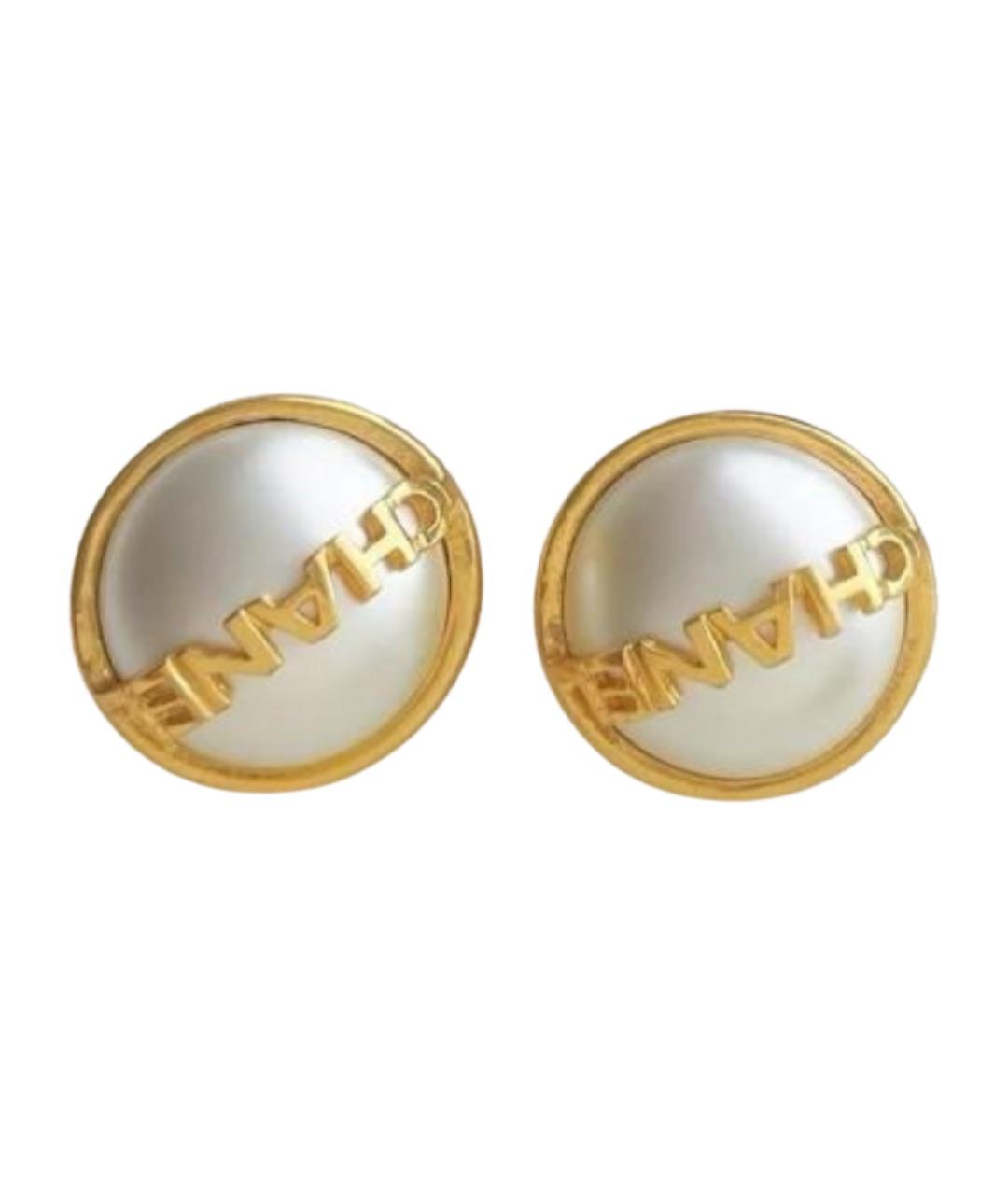 CHANEL Золотые серьги, фото 1