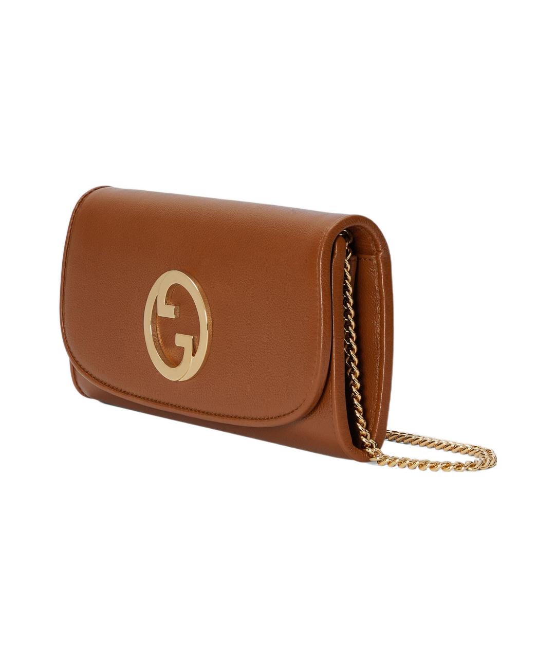 GUCCI Коричневый кожаный кошелек, фото 2