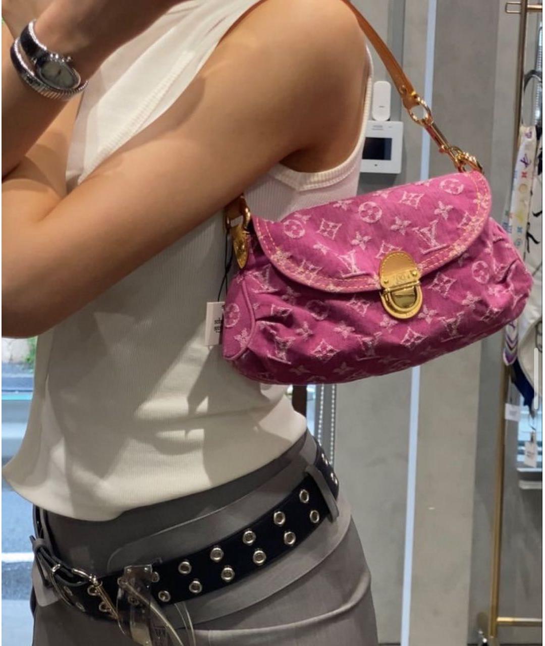 LOUIS VUITTON Розовая сумка через плечо, фото 2