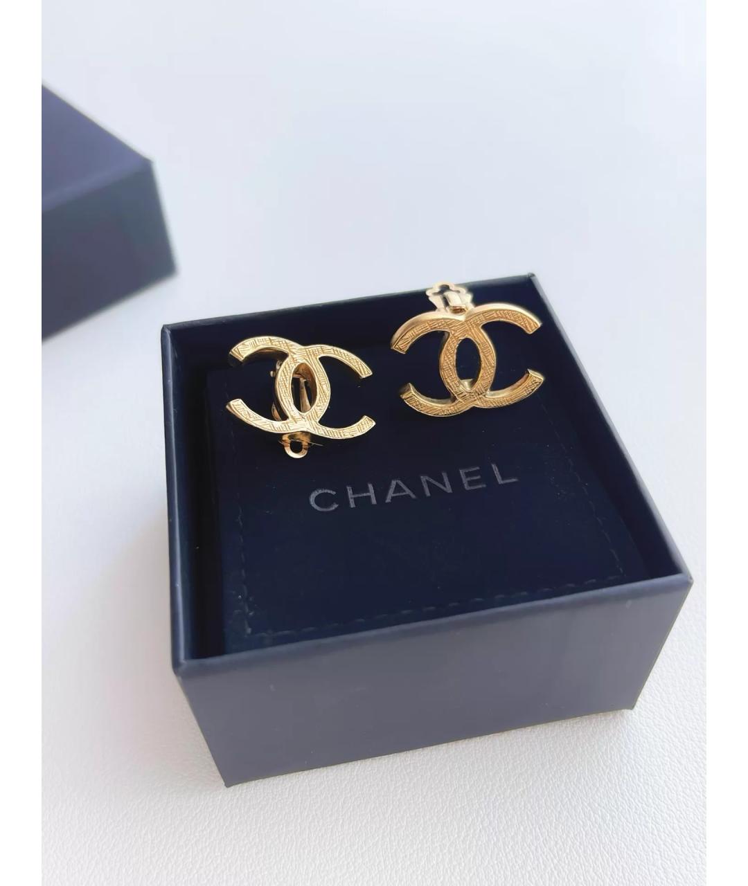 CHANEL Золотые серьги, фото 3