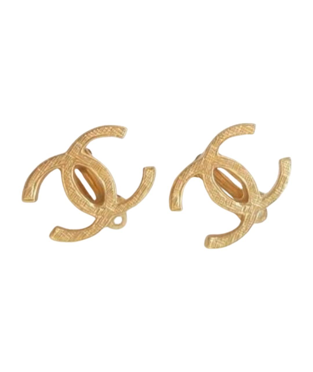 CHANEL Золотые серьги, фото 1