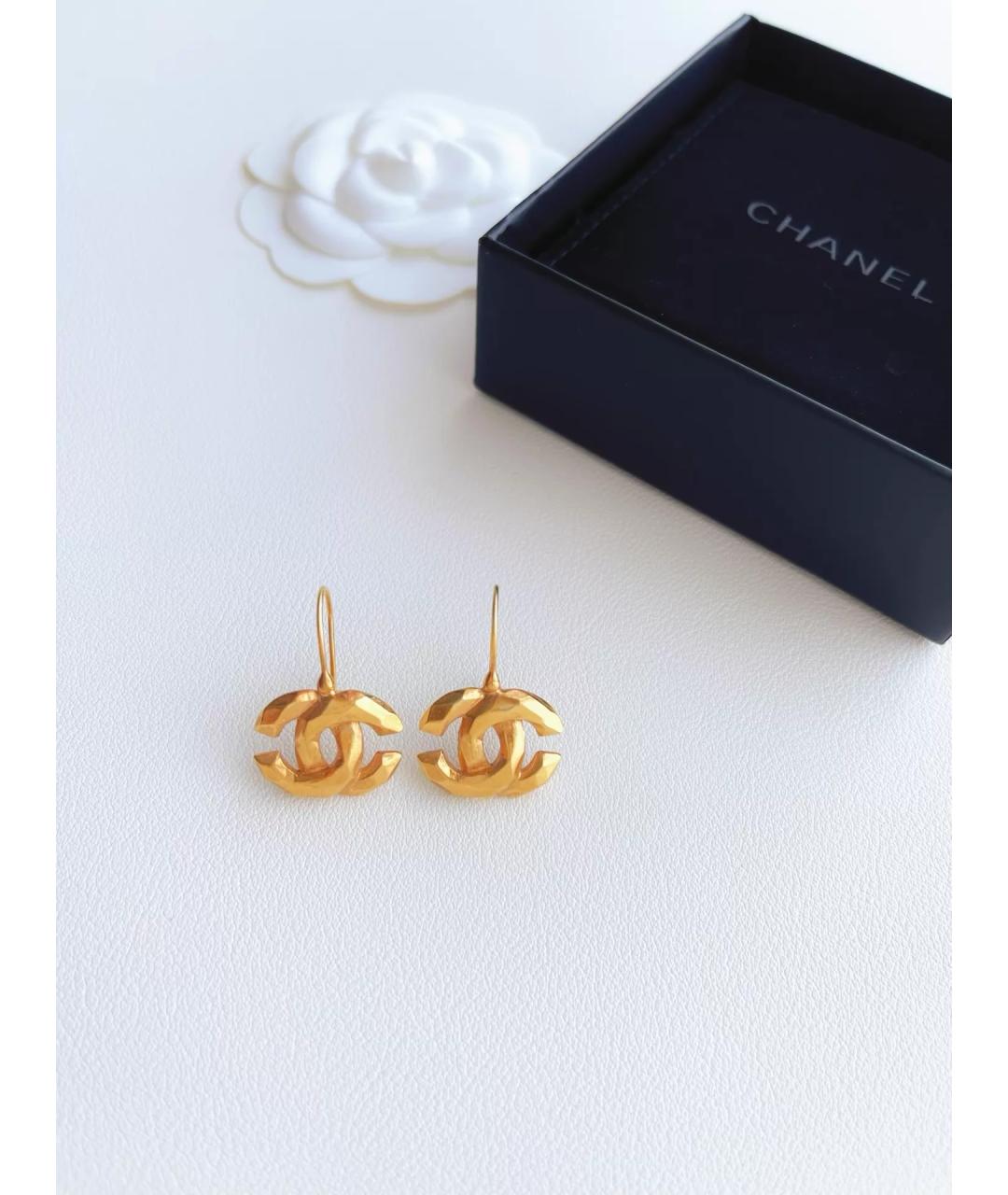 CHANEL Золотые серьги, фото 5
