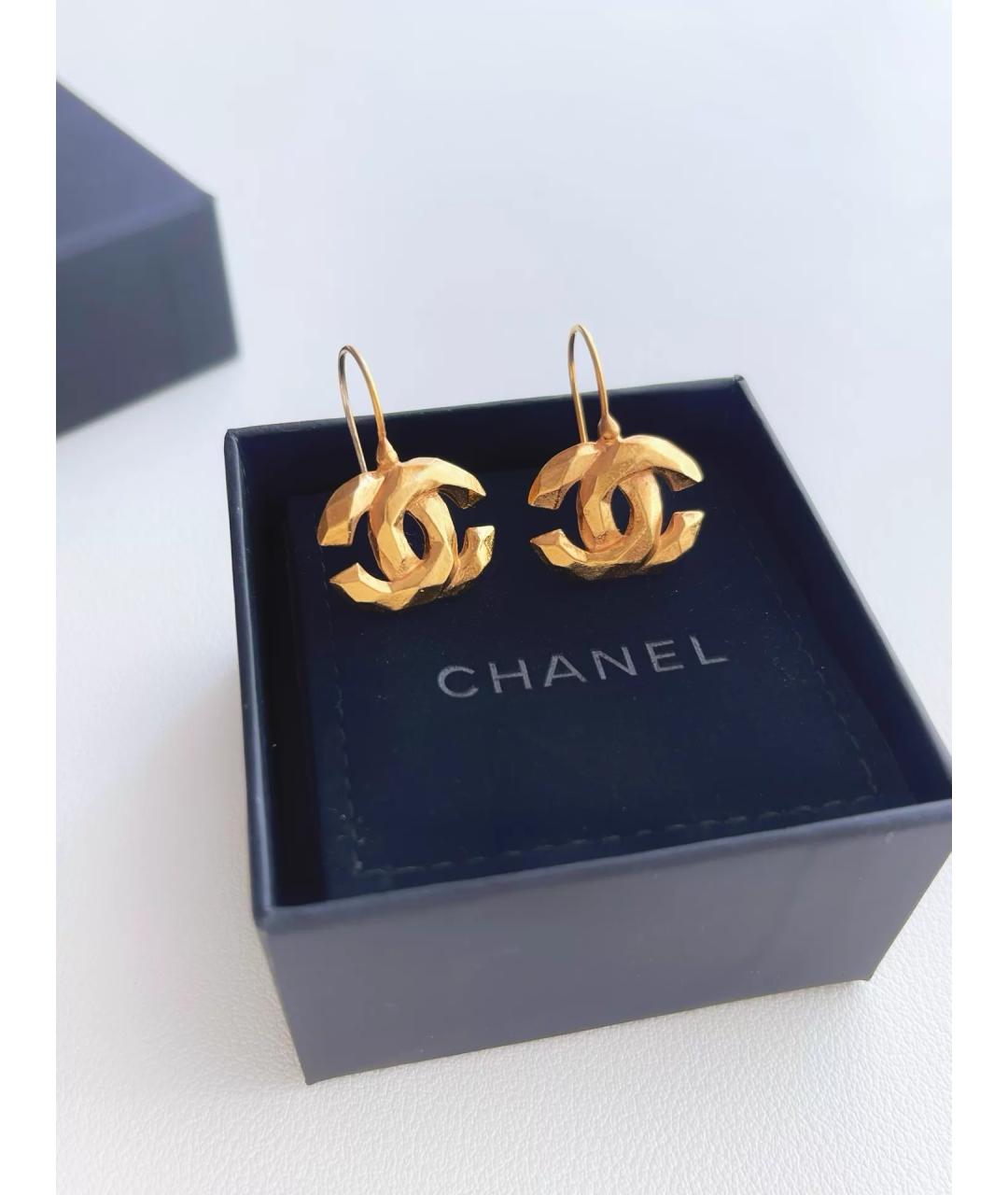 CHANEL Золотые серьги, фото 4