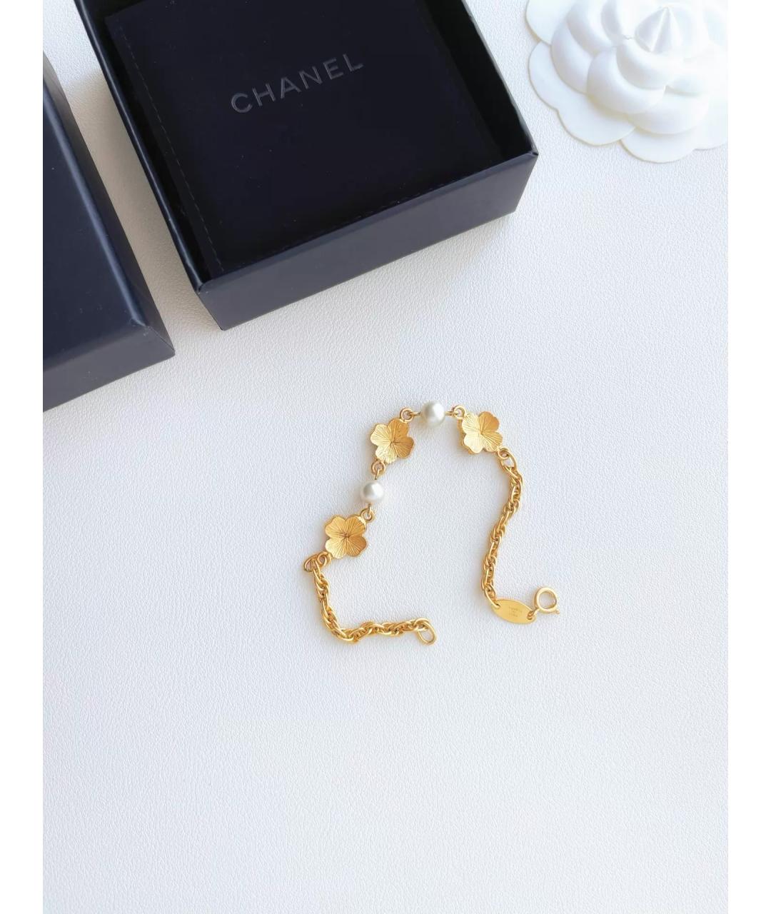 CHANEL Золотой браслет, фото 3
