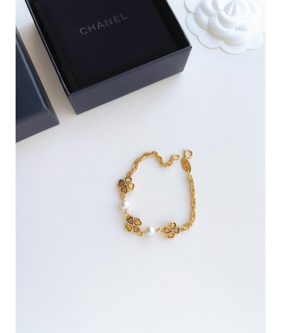 CHANEL Золотой браслет, фото 5