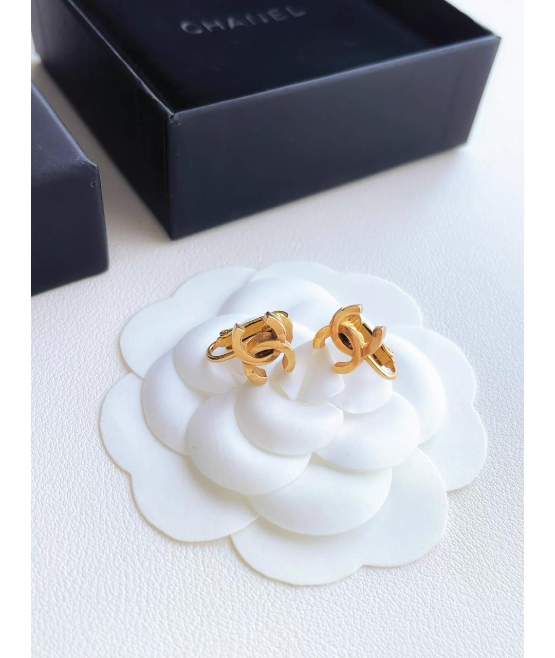 CHANEL Золотые серьги, фото 4
