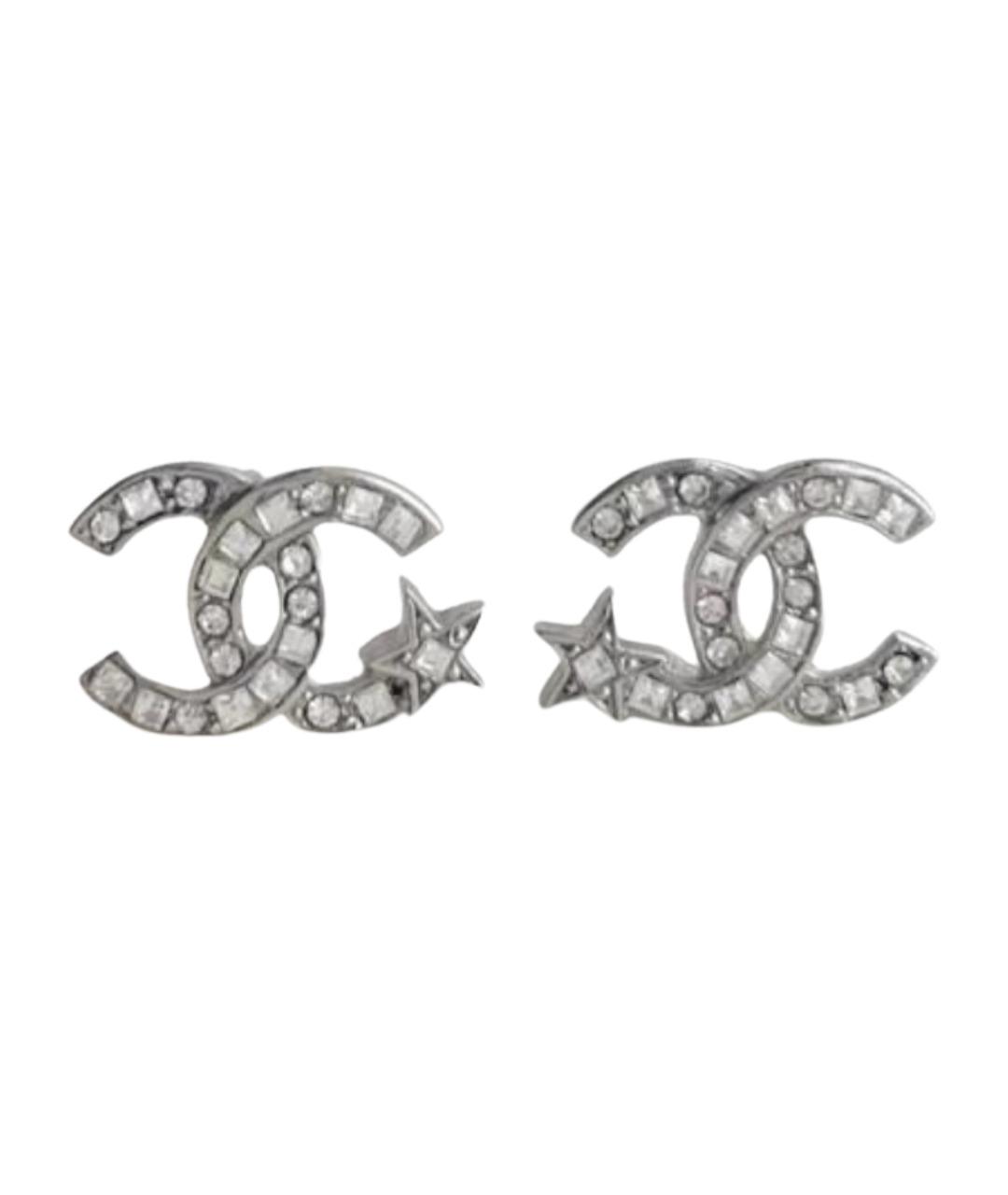 CHANEL Серебряные серьги, фото 1