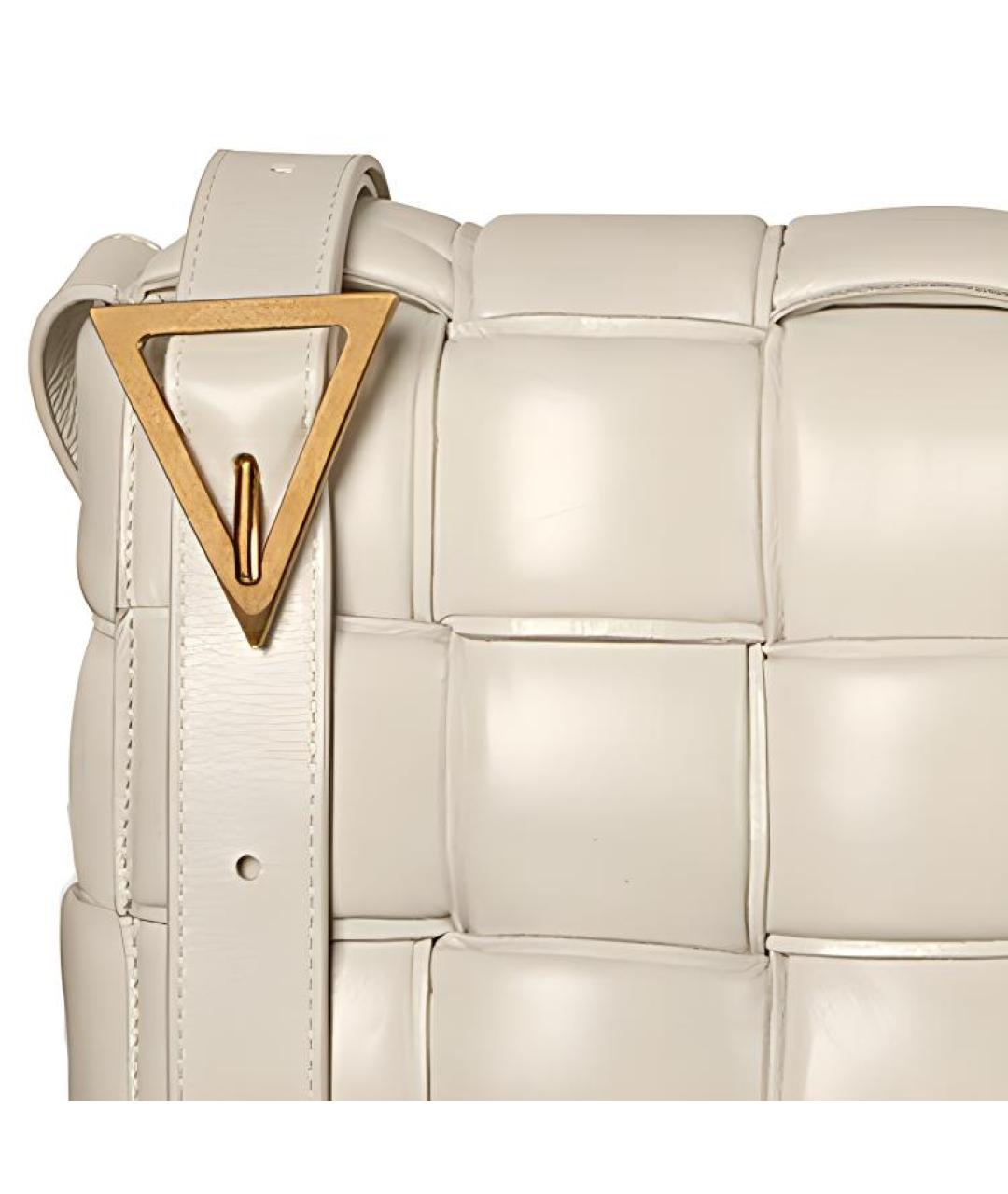 BOTTEGA VENETA Бежевая кожаная сумка через плечо, фото 3