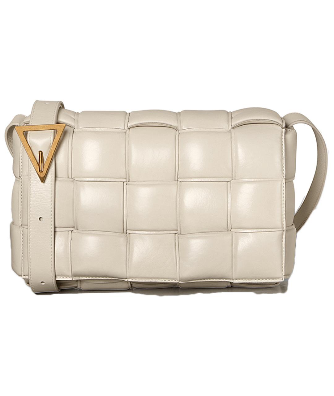 BOTTEGA VENETA Бежевая кожаная сумка через плечо, фото 1