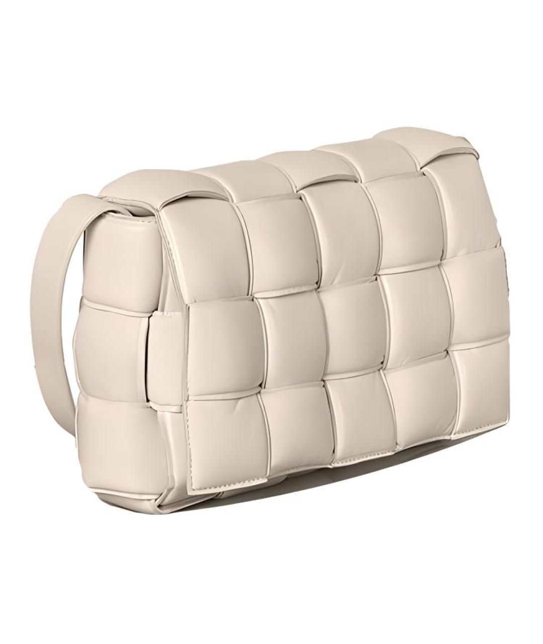 BOTTEGA VENETA Бежевая кожаная сумка через плечо, фото 2