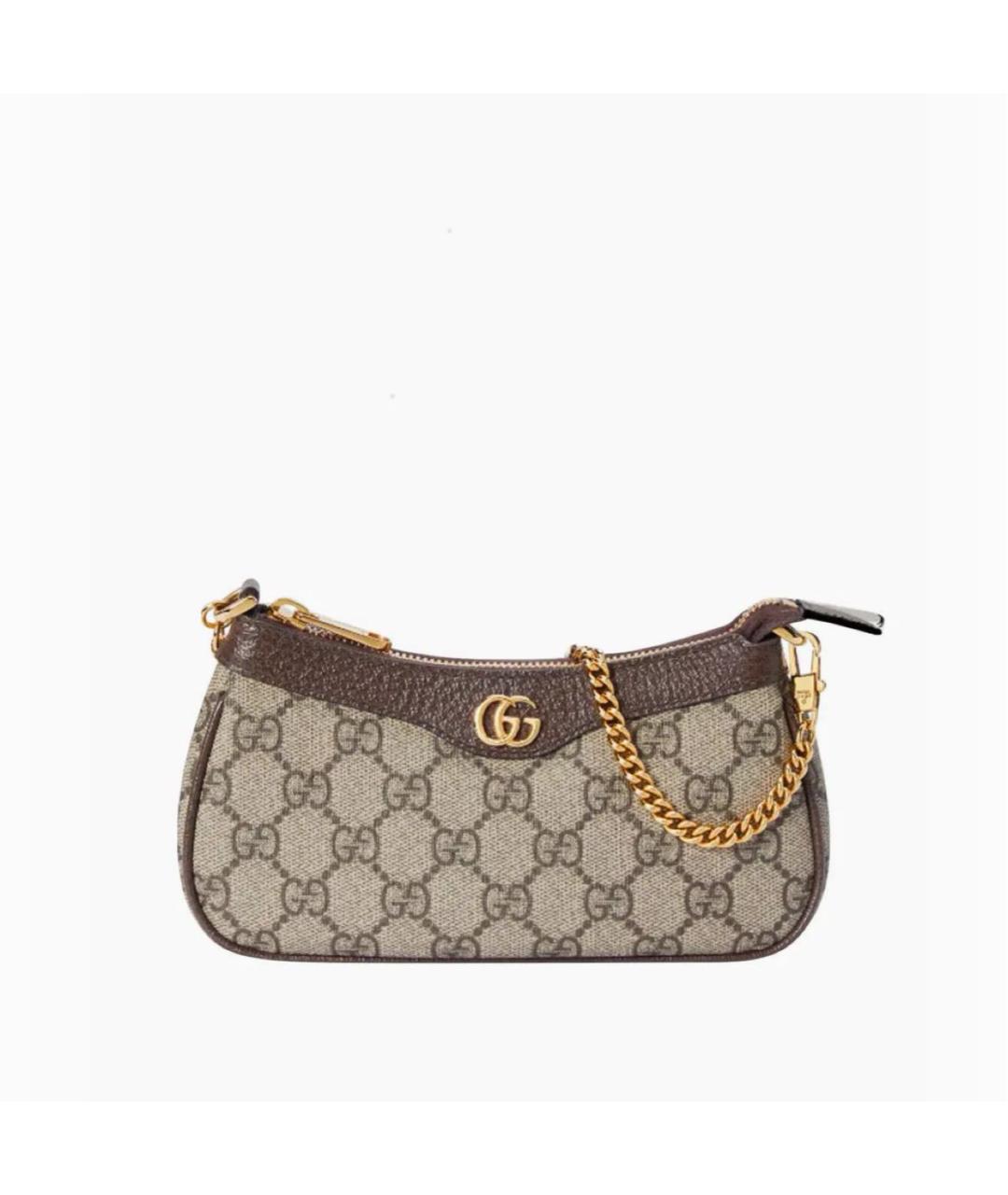 GUCCI Коричневая сумка с короткими ручками, фото 3