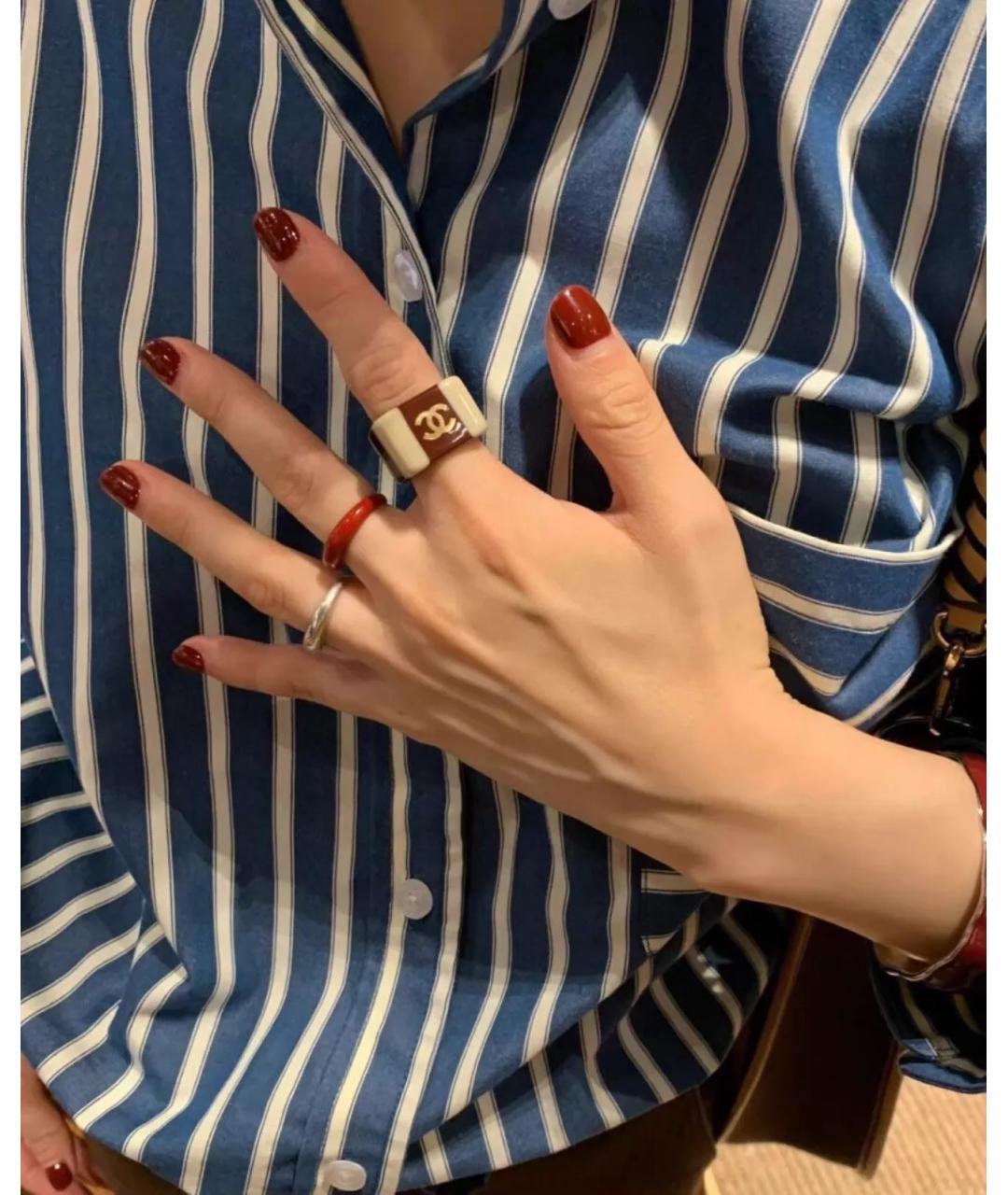 CHANEL Мульти пластиковое кольцо, фото 4