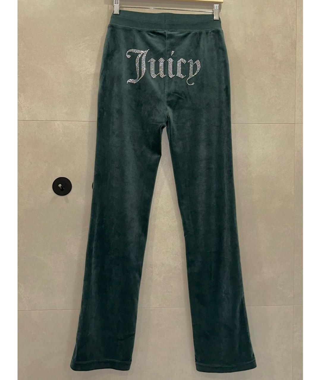 JUICY COUTURE Зеленый велюровый костюм с брюками, фото 5