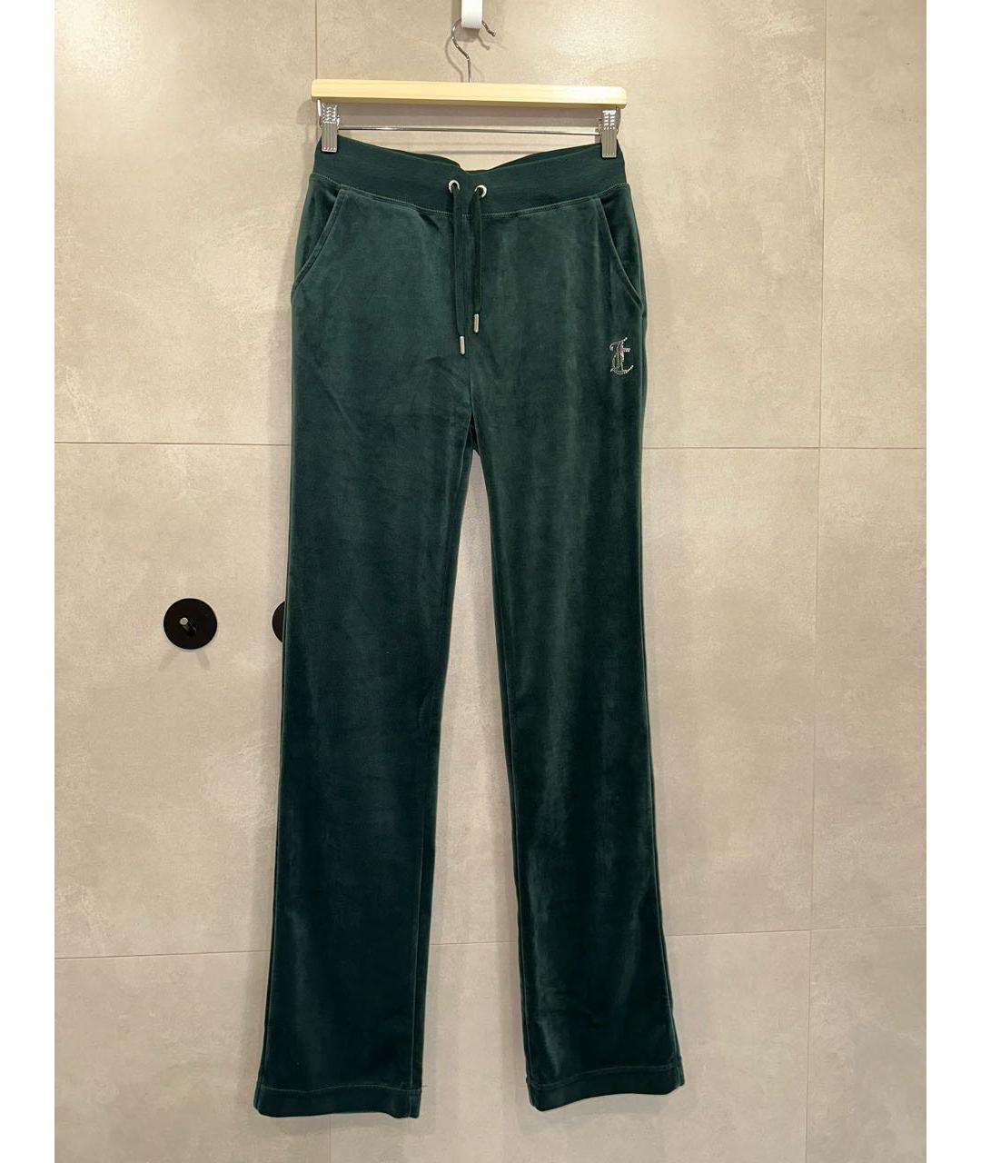 JUICY COUTURE Зеленый велюровый костюм с брюками, фото 6