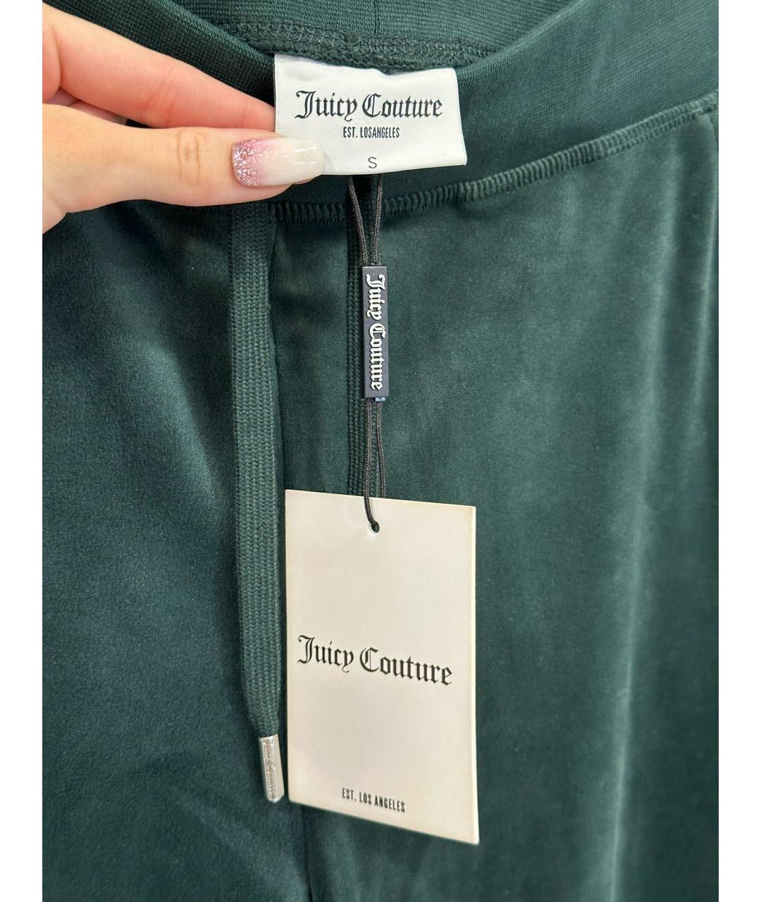 JUICY COUTURE Зеленый велюровый костюм с брюками, фото 7