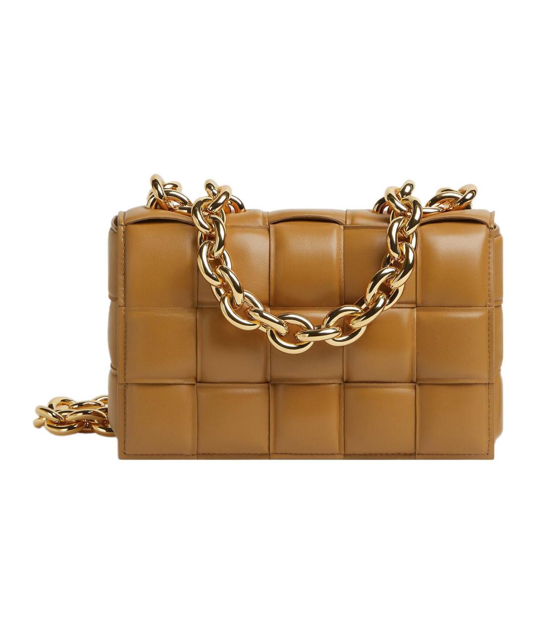 BOTTEGA VENETA Коричневая кожаная сумка через плечо, фото 1