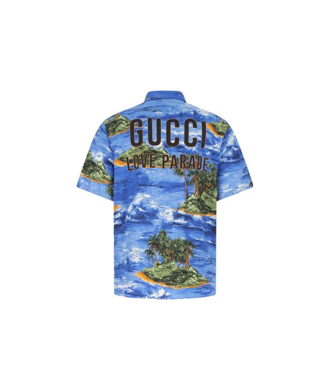 GUCCI Синяя кэжуал рубашка, фото 2