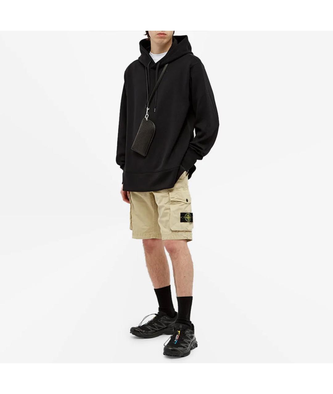 STONE ISLAND Бежевые шорты, фото 2