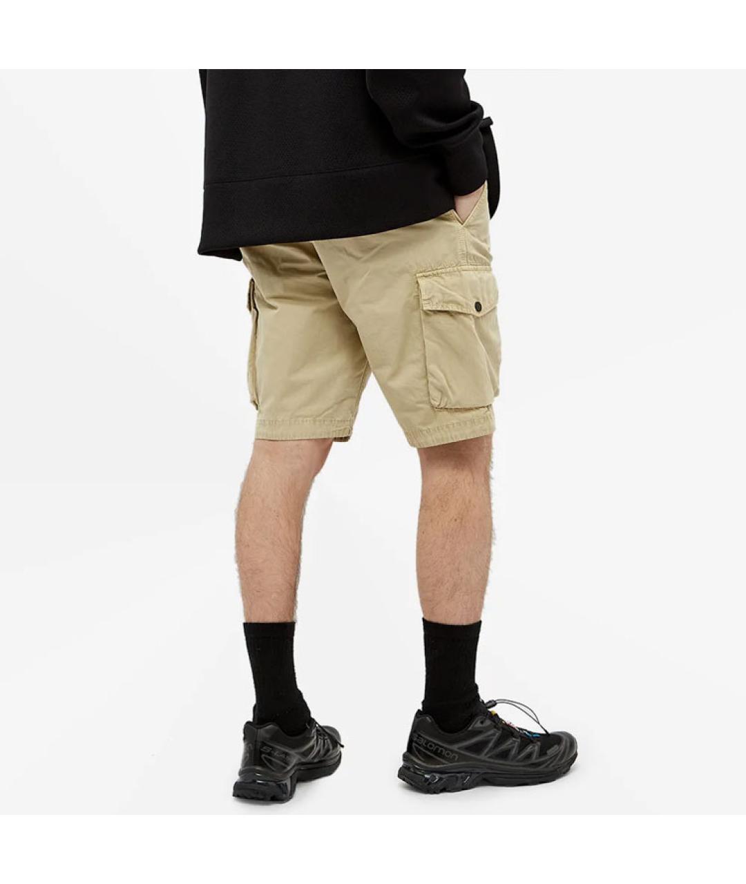 STONE ISLAND Бежевые шорты, фото 4