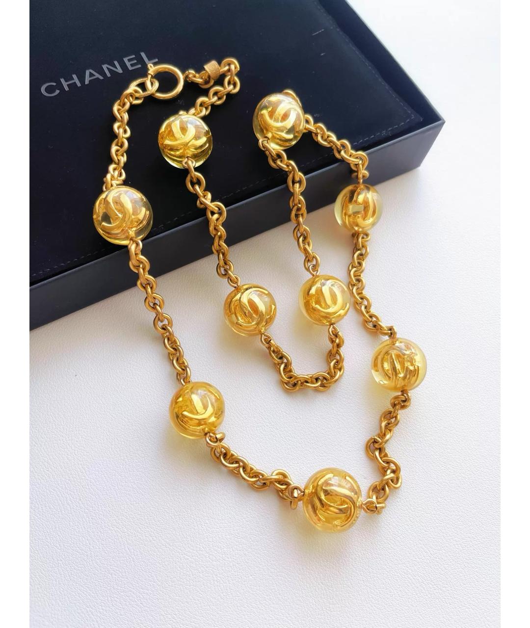 CHANEL Золотое колье, фото 5