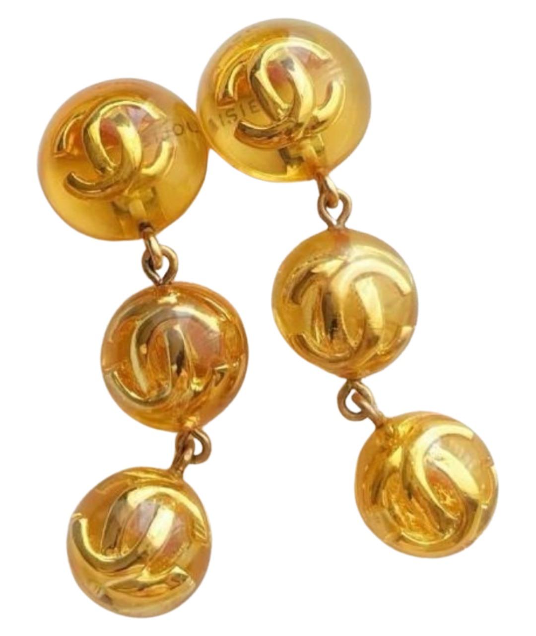 CHANEL Золотые серьги, фото 1