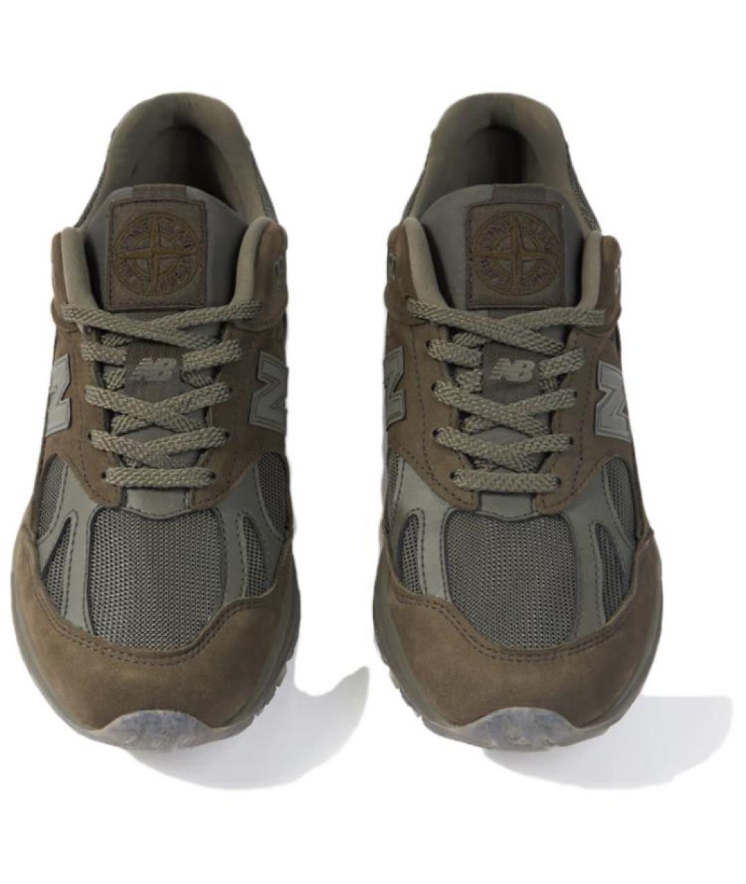 NEW BALANCE Коричневые замшевые кроссовки, фото 4