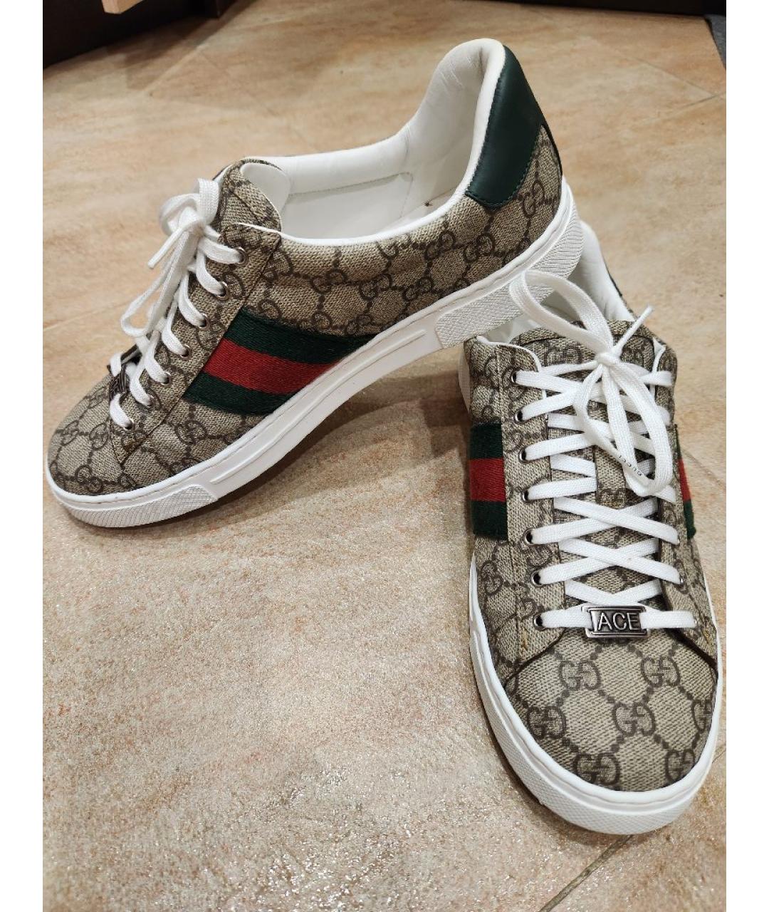 GUCCI Мульти низкие кроссовки / кеды, фото 6