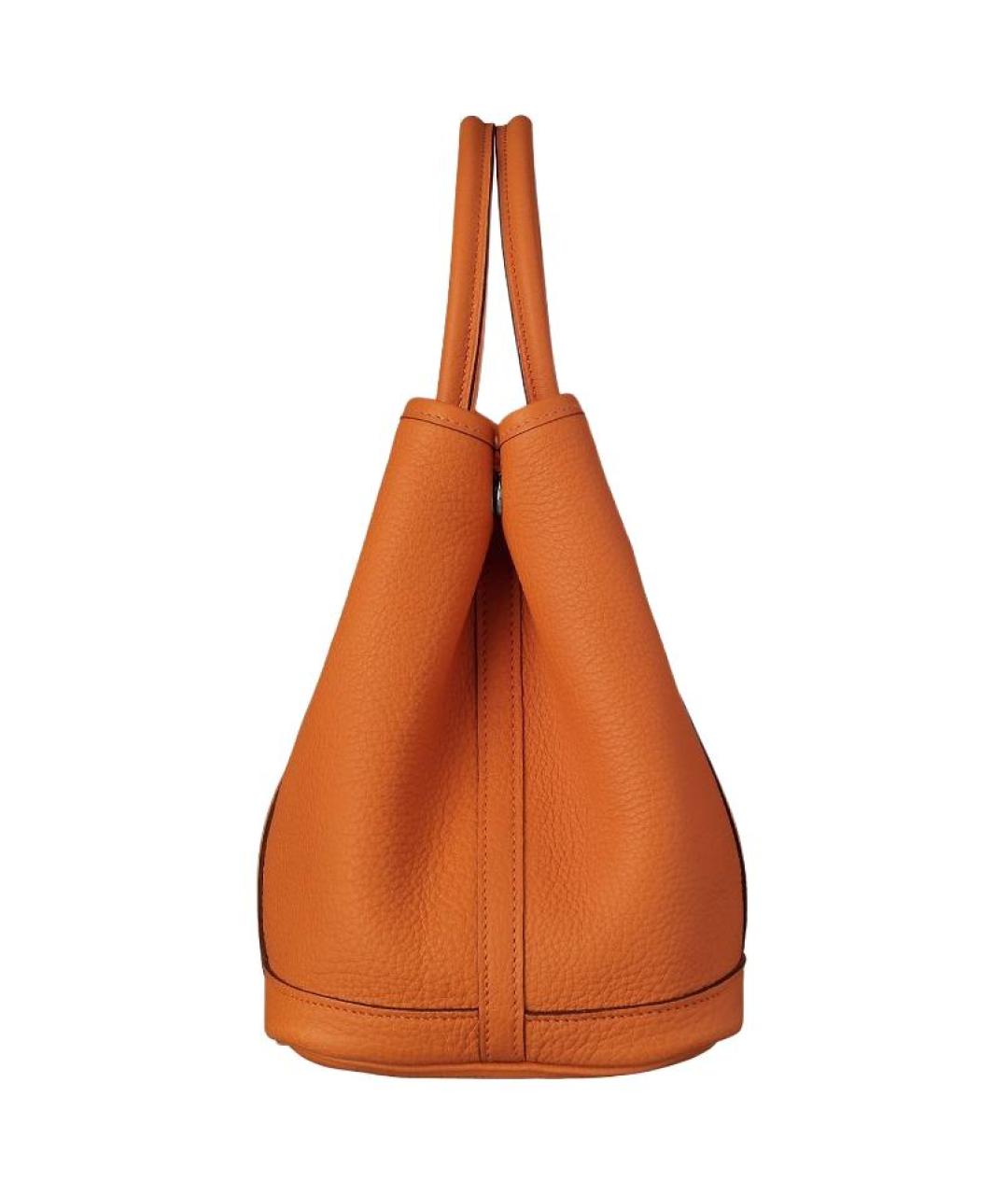 HERMES Оранжевая кожаная сумка через плечо, фото 2