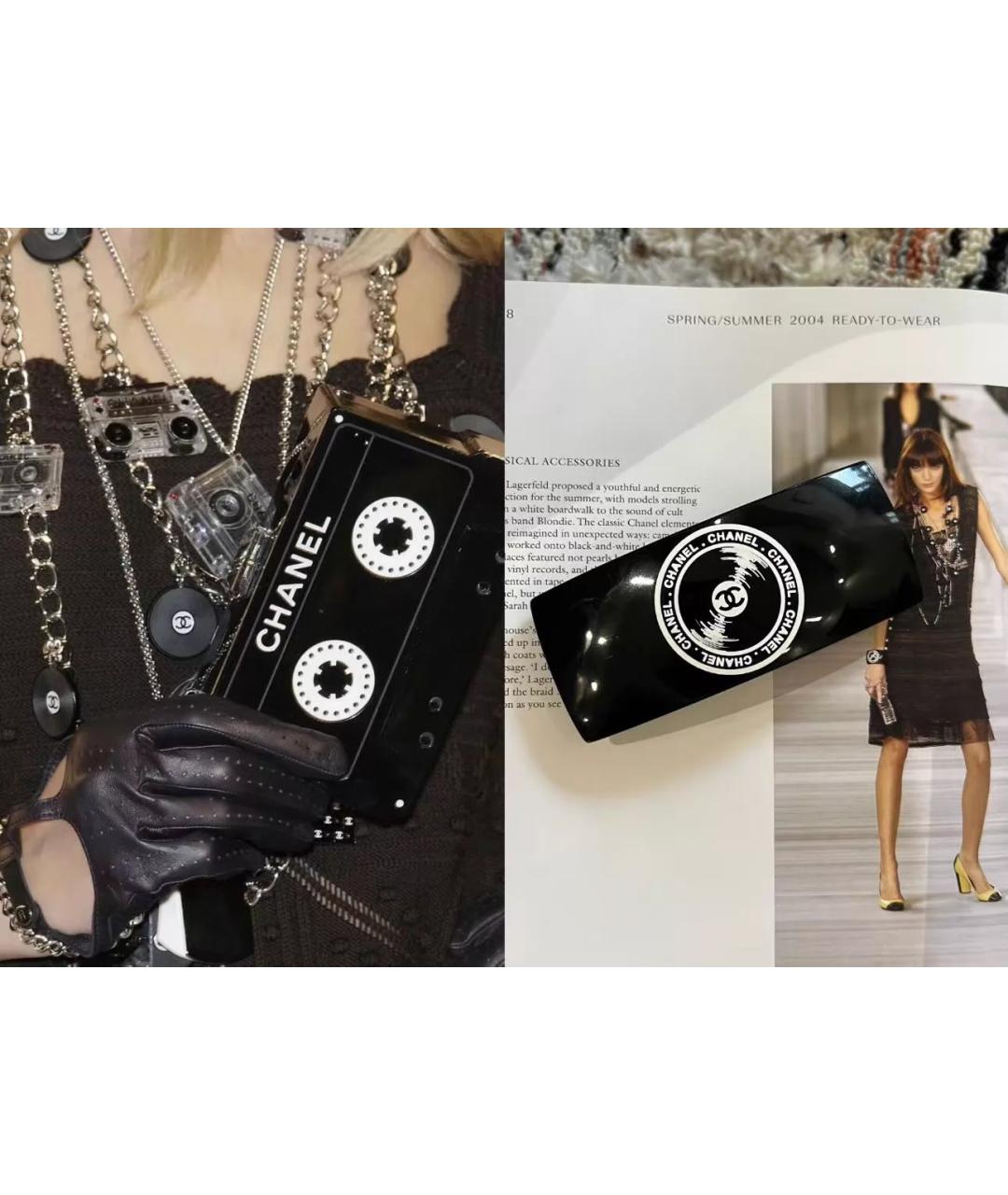 CHANEL Черная заколка, фото 2