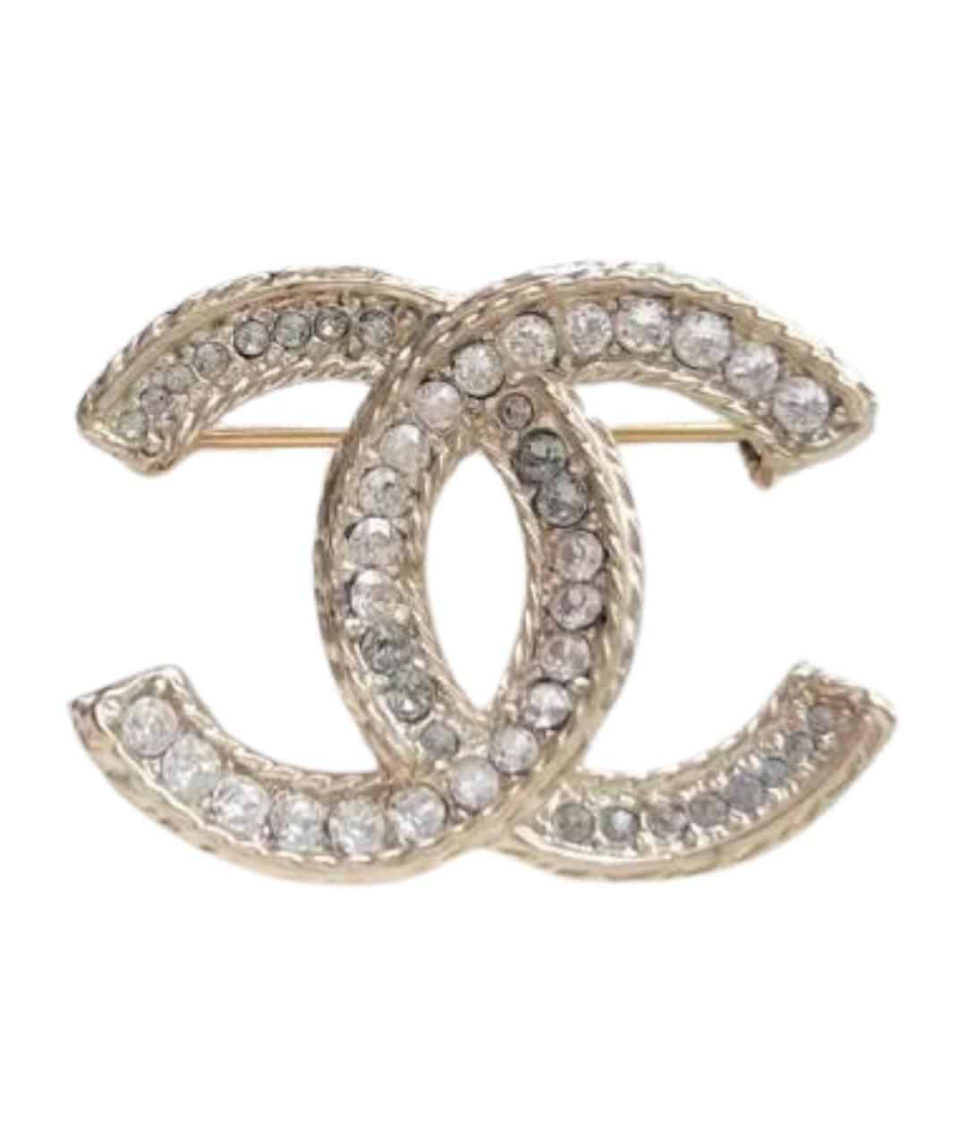 CHANEL Золотая металлическая булавка / брошь, фото 1