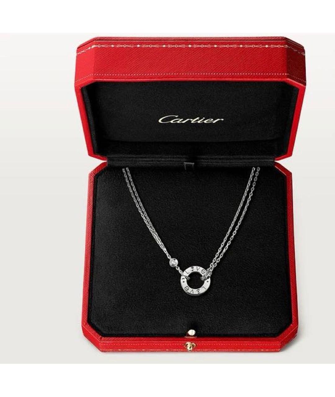 CARTIER Белое колье из белого золота, фото 2
