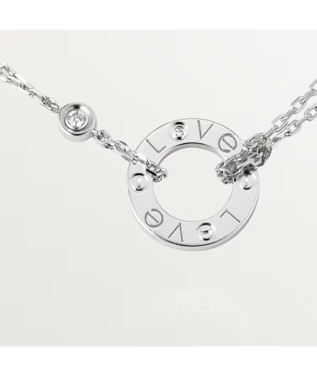 CARTIER Белое колье из белого золота, фото 5