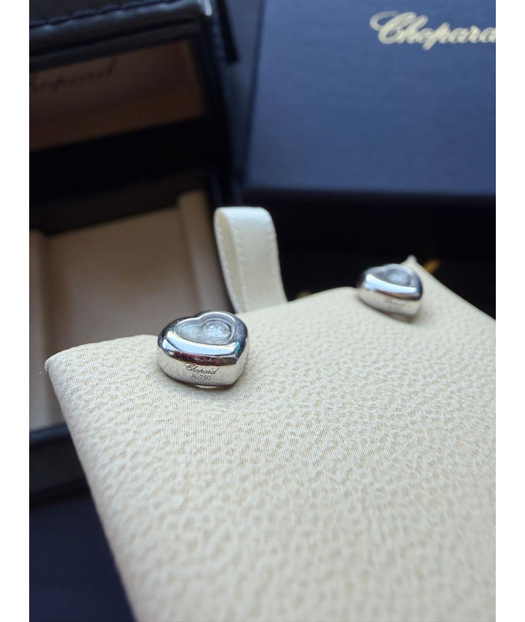 CHOPARD Белые серьги из белого золота, фото 6