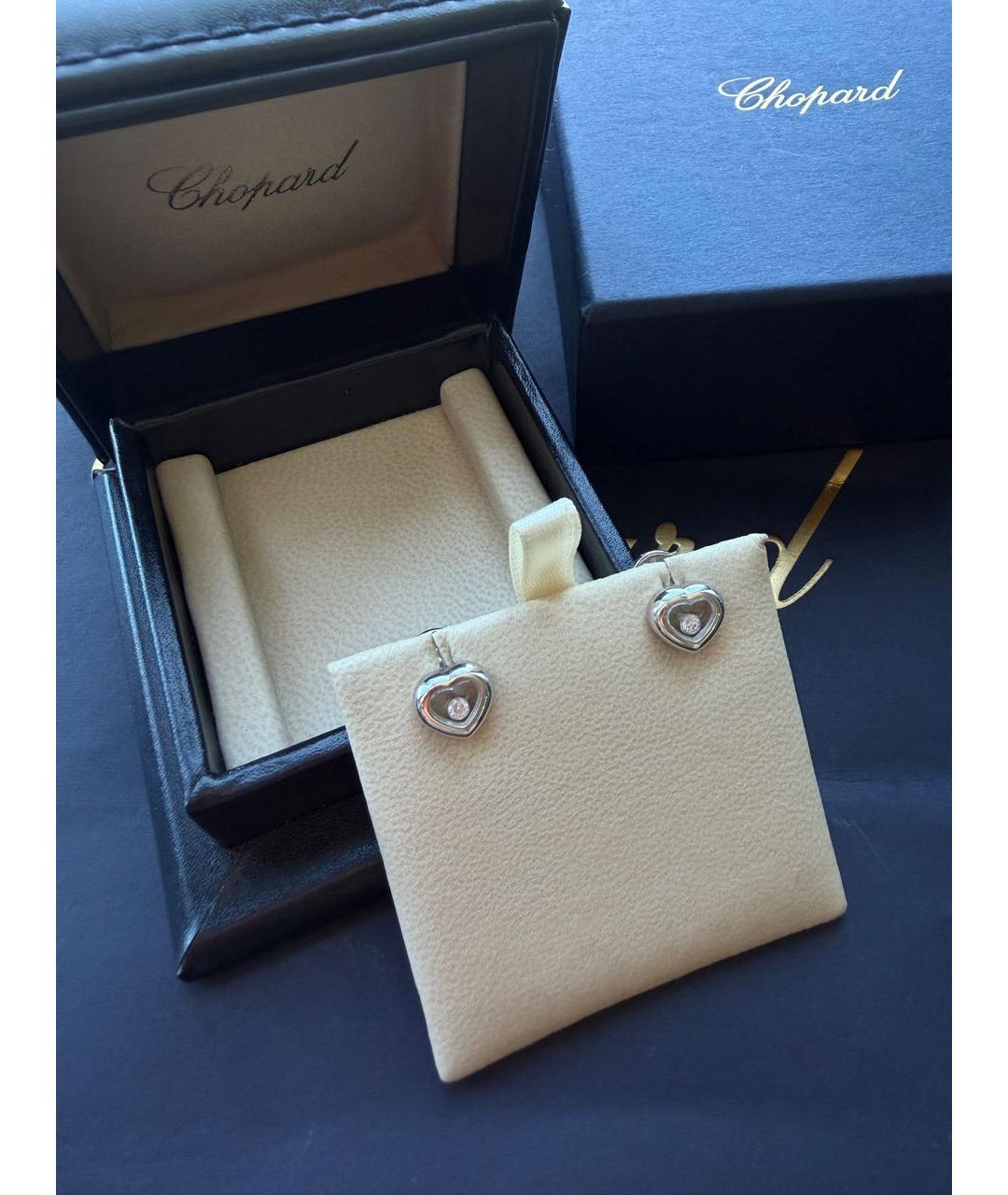 CHOPARD Белые серьги из белого золота, фото 2