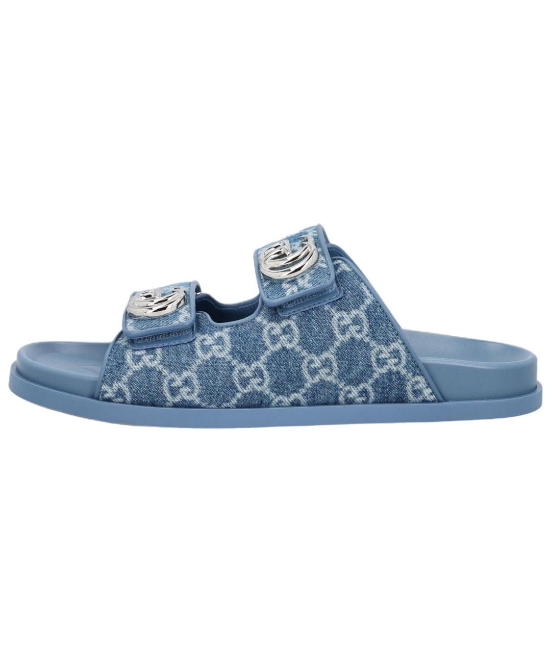 GUCCI Синие сандалии, фото 2