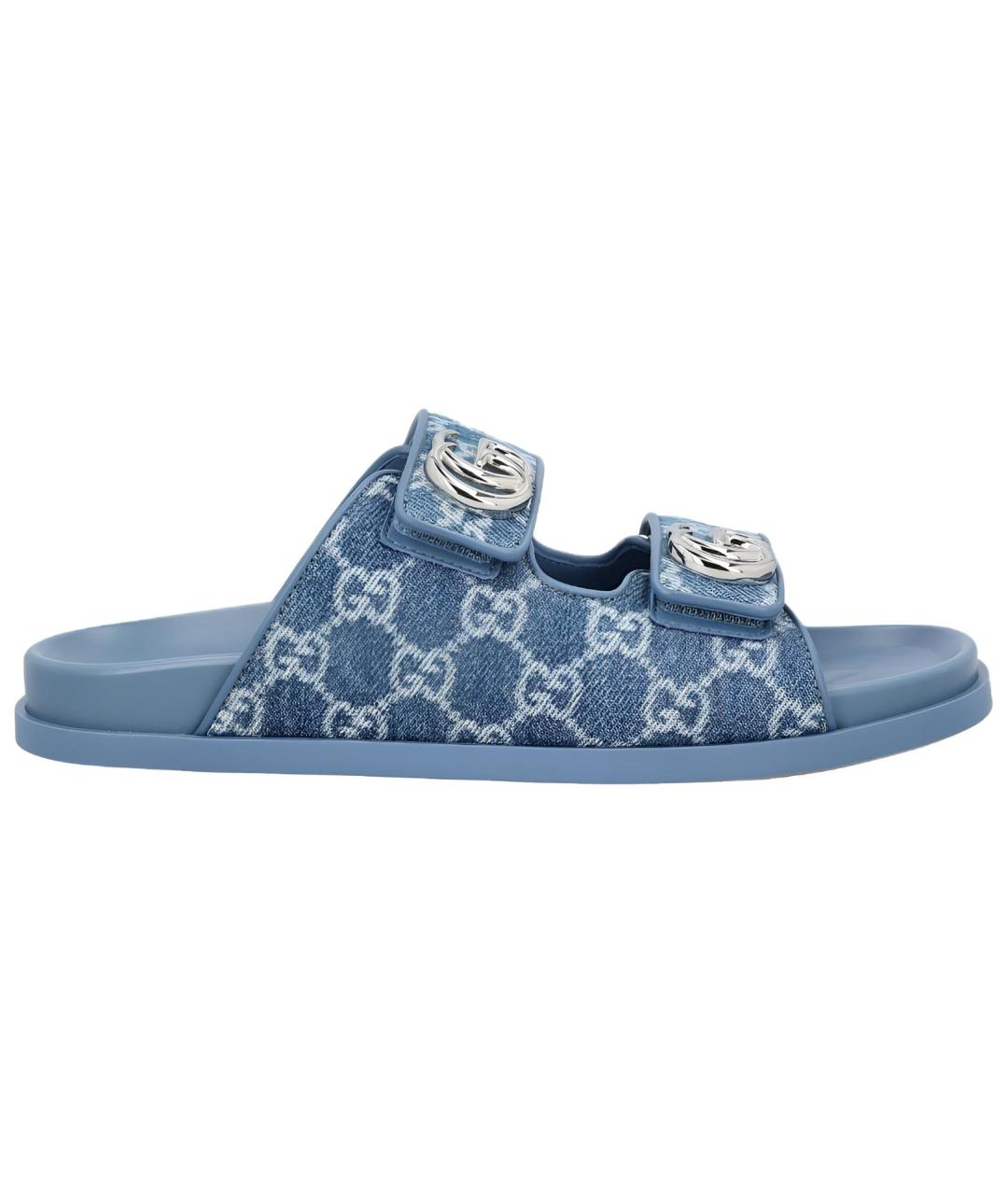 GUCCI Синие сандалии, фото 1